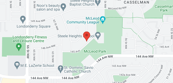 map of 14504 59 ST NW